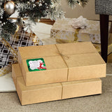 16 Kraft Gift Wrap Boxes Bulk with Lids for Wrapping Extra Large Clothes and 80 Count Christmas Tag Stickers(Assorted size for Shirts,Robes,Coats,Sweaters,clothing and xmas Holiday Present)