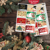 2023 Lamp 80-Count Foil Christmas Tag Stickers…