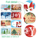 2023 Deer Cookie 80-Count Foil Christmas Tags Sticker