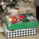 12 Extra Large Christmas Gift Wrap Boxes Bulk with Lids, 12 Tissue paper and 80 Foil Christmas Stickers for Wrapping Oversized Clothes (Robes,Sweater, Coat,Shirts) and Xmas Holiday Present
